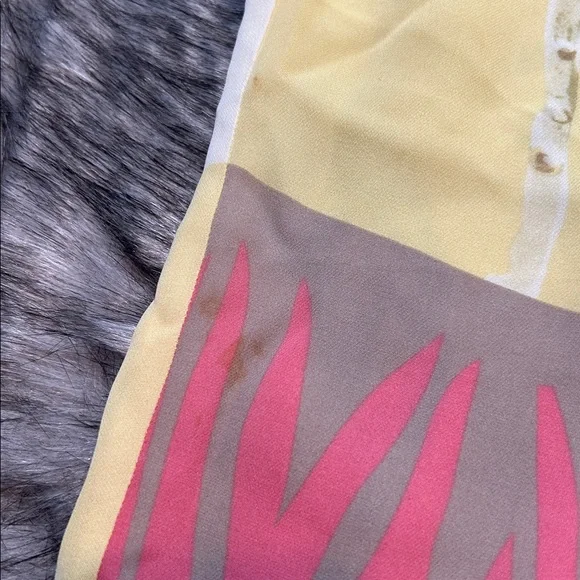 C.A. Sport 100% Silk Safari Jungle Print Pull On Pants Fully Lined Size Small - Picture 9 of 9